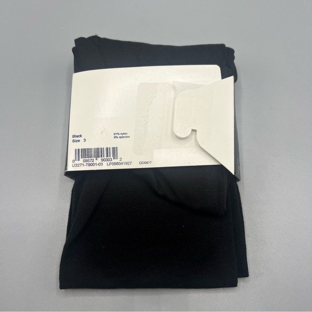 HUE Black Ultimate Opaque Control Top Tights - Picture 3 of 4